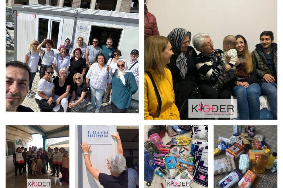 KİGDER deprem b&ouml;lgesinden elini &ccedil;ekmedi