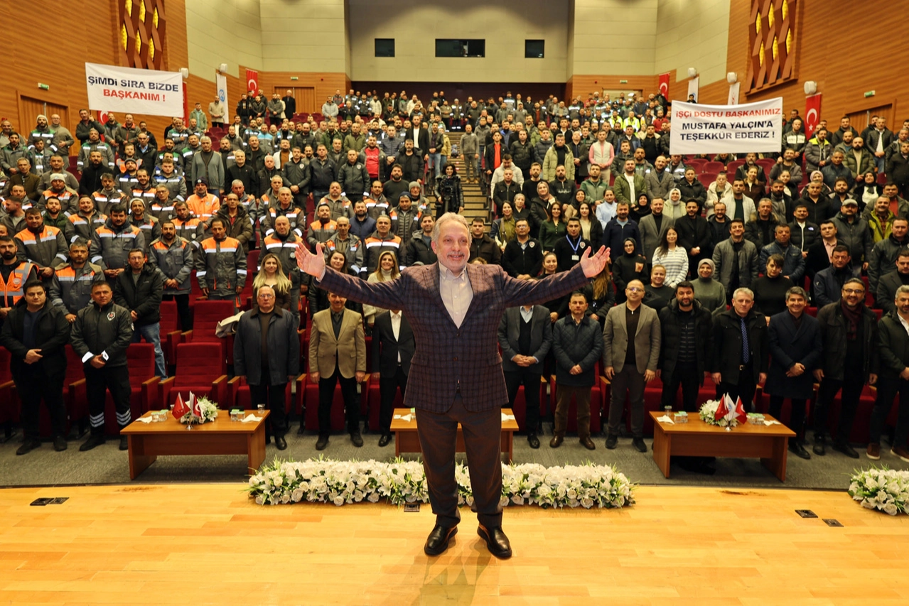 Kayseri Talas Belediyesi &ccedil;alışanlarından Başkan Yal&ccedil;ın'a teşekk&uuml;r