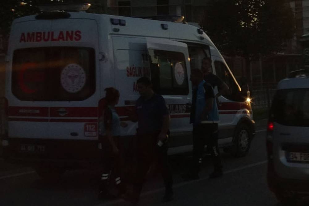 Malatya'da hafif ticari ara&ccedil; aydınlatma direğine &ccedil;arptı: 2 yaralı