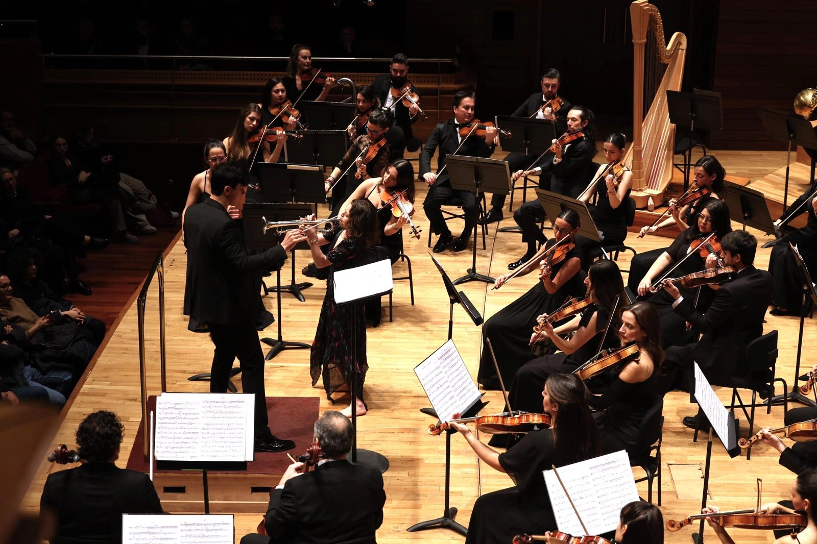 İzmir Oda Orkestrası d&uuml;nyaca &uuml;nl&uuml; sanat&ccedil;ılarla sahne aldı