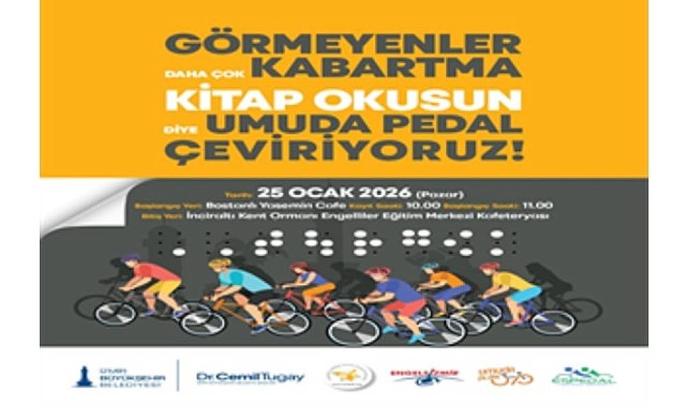 İzmir'de Görme Engelliler İçin Bisikletli Farkındalık Etkinliği!