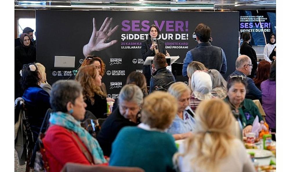 Üsküdar'da ''Ses Ver Şiddete Dur De'' Etkinliği Düzenlendi