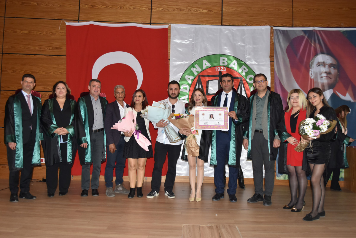 Adana Barosu’nda düzenlenen törenle avukatlığa adım attılar