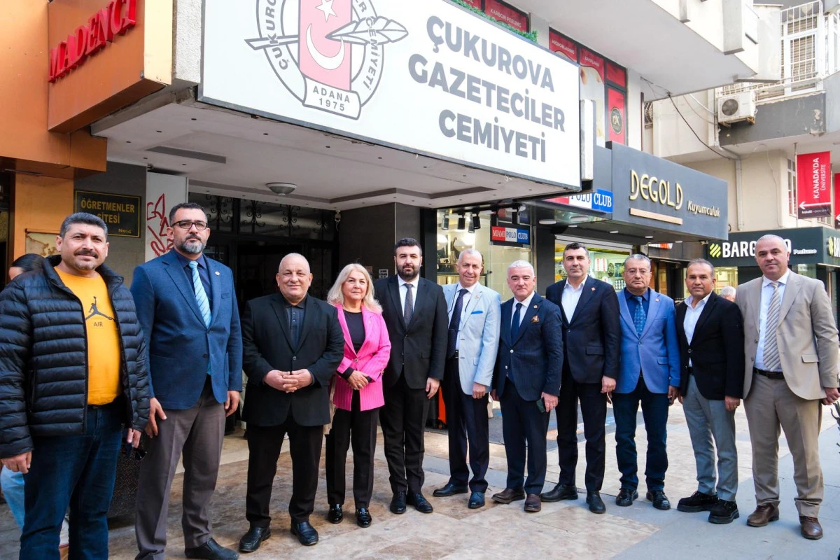 CHP ADANA İL Y&Ouml;NETİMİNDEN  &Ccedil;GC&rsquo;YE HAYIRLI OLSUN ZİYARETİ