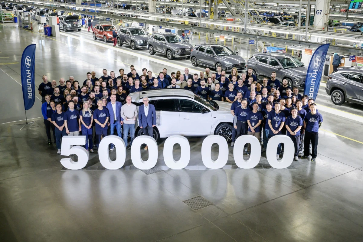 Hyundai &Ccedil;ek Fabrikasında 5 Milyonuncu Ara&ccedil; &Uuml;retildi.