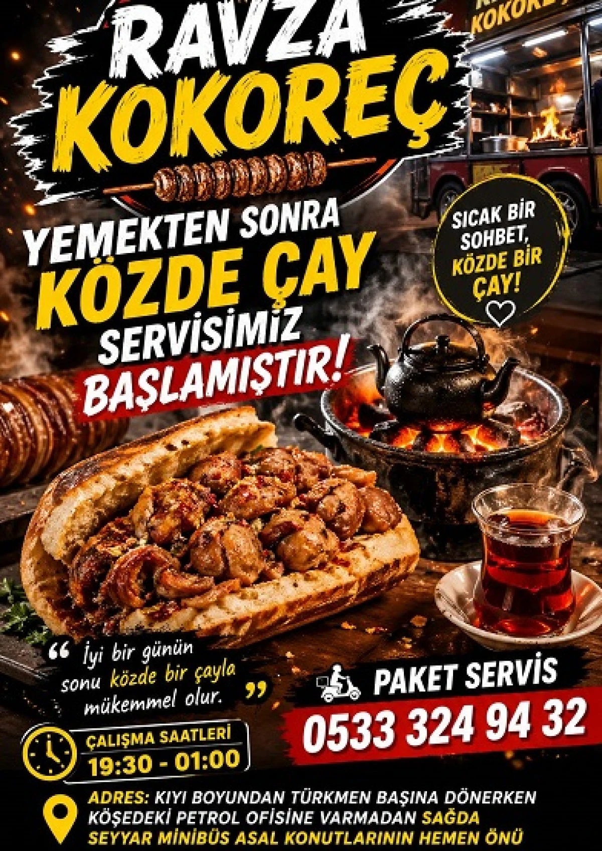 Ravza Kokore&ccedil; Geceye Lezzet Katıyor