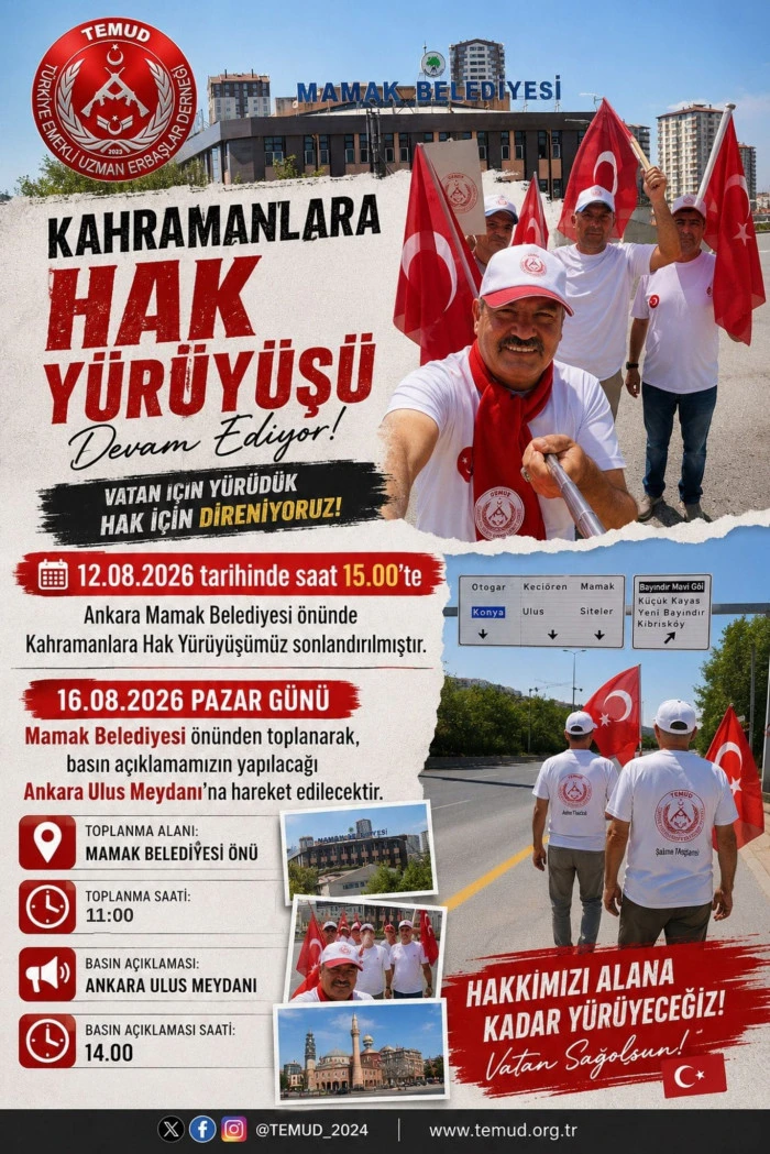 KAYSERİ&rsquo;DEN ANKARA&rsquo;YA UZANAN HAK ARAYIŞINDA ULUS&rsquo;TA B&Uuml;Y&Uuml;K BULUŞMA