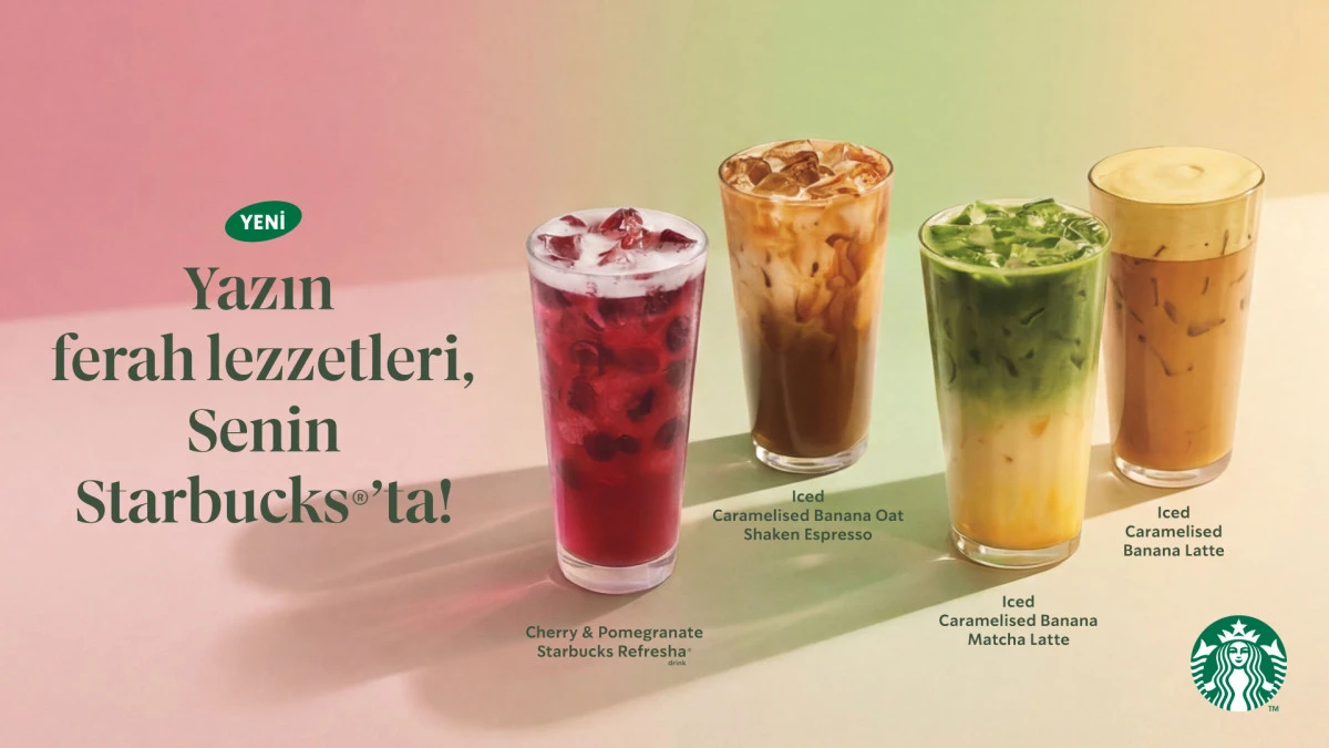 Starbucks Yaz Menüsüyle Serinletici Lezzetlere Merhaba Dedi!